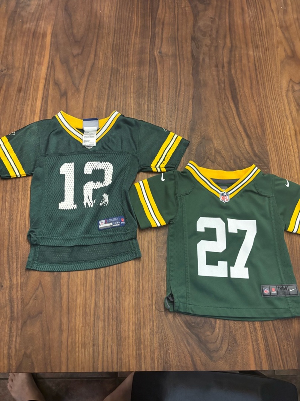 2 Older Packer Jerseys Size 12 Month